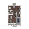 Floor plan: Nova Furnished (Price Includes All Fees)