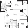 Floor plan: 2 Bedrooms B