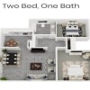 Floor plan: TC 2x1