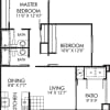 Floor plan: Two Bed Two Bath