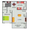 Floor plan: One Bedroom