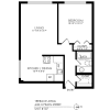 Floor plan: 1 Bedroom