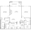 Floor plan: 2 Bed/2 Bath-B4