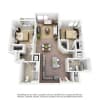 Floor plan: 2 Bed/2 Bath-C07