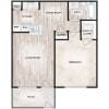 Floor plan: B 1-1