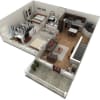 Floor plan: 2 BR Designer Overlook