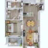 Floor plan: 1B ANSI