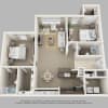 Floor plan: Two Bedroom Two Bath