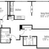 Floor plan: Two Bedroom Two Bathroom