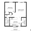 Floor plan: 1/1  Renovated- 2 story building