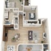 Floor plan: 2 Bedroom 1 Bath
