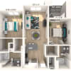 Floor plan: B2 - Renovated Package I