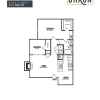 Floor plan: B1 (One bedroom w/ Study)