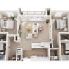 Floor plan: Royal Oaks 1- B2