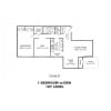 Floor plan: VSR-E (1Bd,Den) Ground Floor