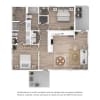 Floor plan: Cottage B2