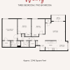 Floor plan: 3 BR | 2 BA | Waverly | 1246 SF