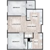 Floor plan: 2x1