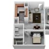 Floor plan: 1 Bedroom