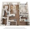Floor plan: 2 Bed - D6