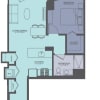 Floor plan: 1 Bedroom 09-Tower