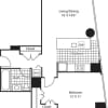 Floor plan: Large One Bedroom