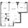 Floor plan: 1L2 - 2 Bed/1 Bath