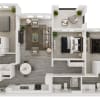 Floor plan: 3 Bedroom + 3 Bath