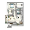 Floor plan: 2Bed 2Bath