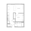 Floor plan: Open 1x1 - B9