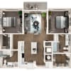 Floor plan: Two-Bedroom Apartment (B1)