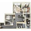 Floor plan: 2 Bedroom BB