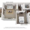 Floor plan: 1 Bedroom, 1 Bath