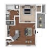 Floor plan: Braddock - Renovated