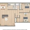 Floor plan: 2 Bedroom