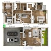Floor plan: 4A Townhome