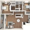 Floor plan: 2x2