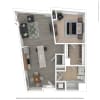 Floor plan: A08 - 1 bed/1 bath