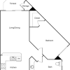 Floor plan: 1B