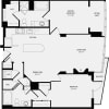 Floor plan: 2 Bedrooms II
