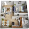 Floor plan: 1x1 Classic 