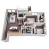 Floor plan: 2x2 Large