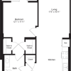 Floor plan: One Bedroom G