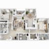 Floor plan: Two Bedroom B2A