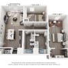 Floor plan: Atlas - 2 Bedrooms 973