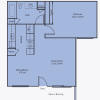 Floor plan: 1x1