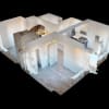 Floor plan: 2 Bed x 1 Bath J-Line