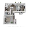 Floor plan: 1 Bedroom Remodeled