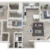 Floor plan: C2 - 2 Bed + Den, 2 Bath
