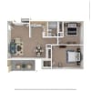 Floor plan: 2x1